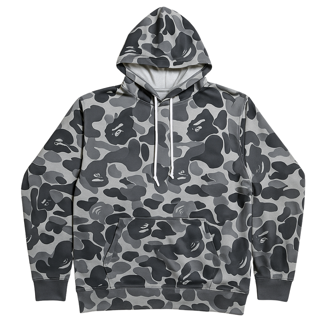 Gray Camo Hoodie