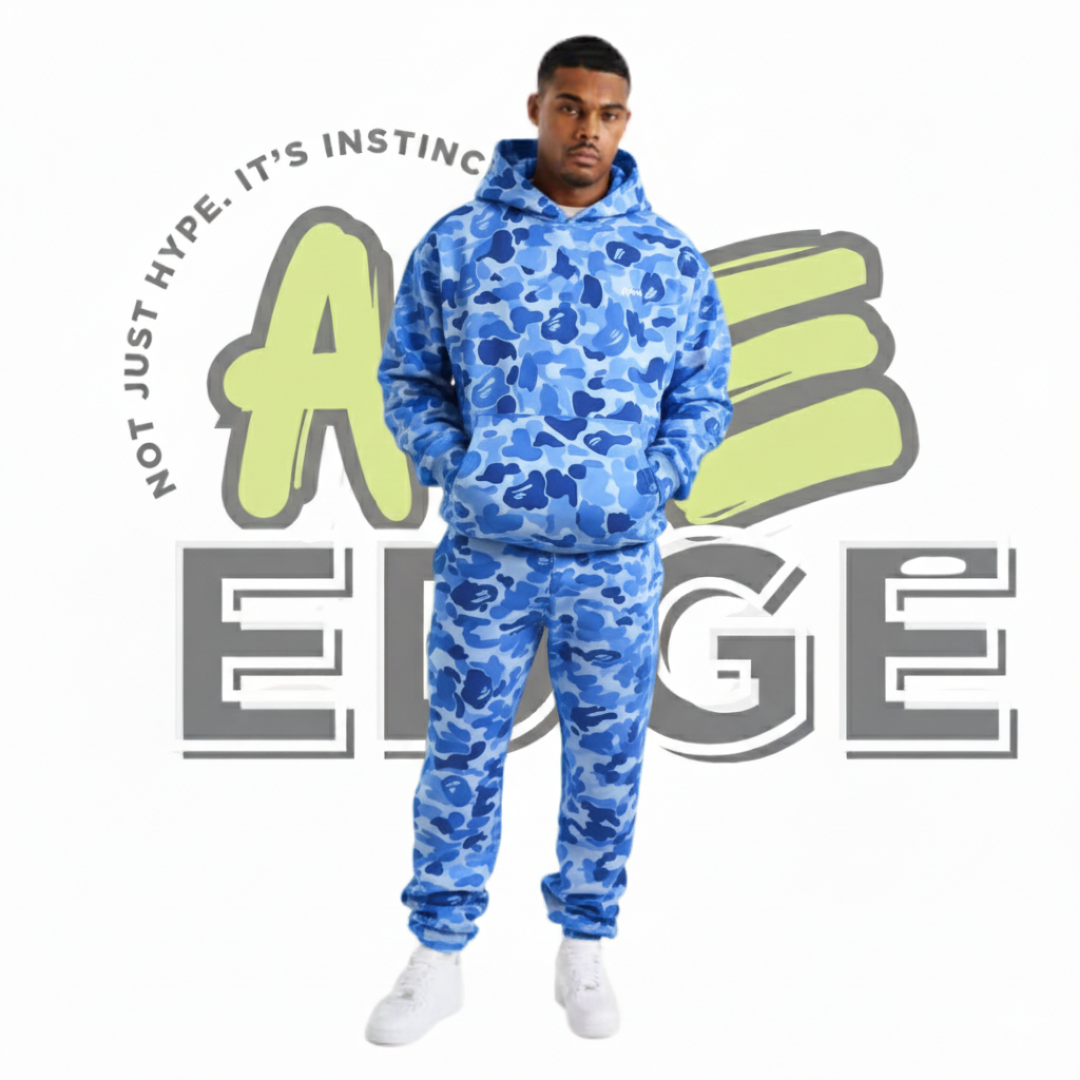 Blue Camo Hoodie