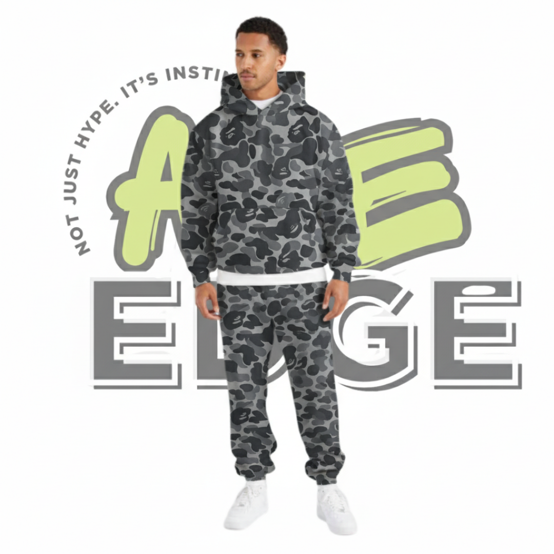 Gray Camo Hoodie