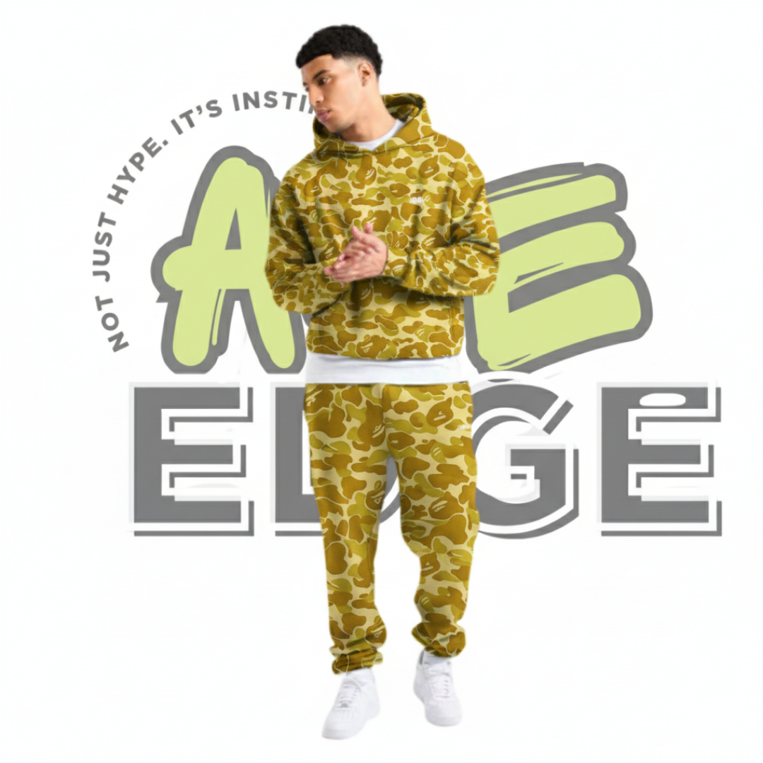 Yellow Camo Hoodie