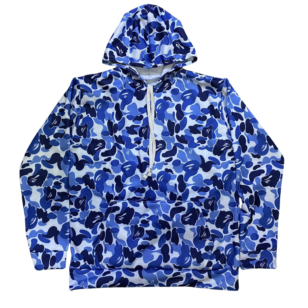 Blue Camo Hoodie