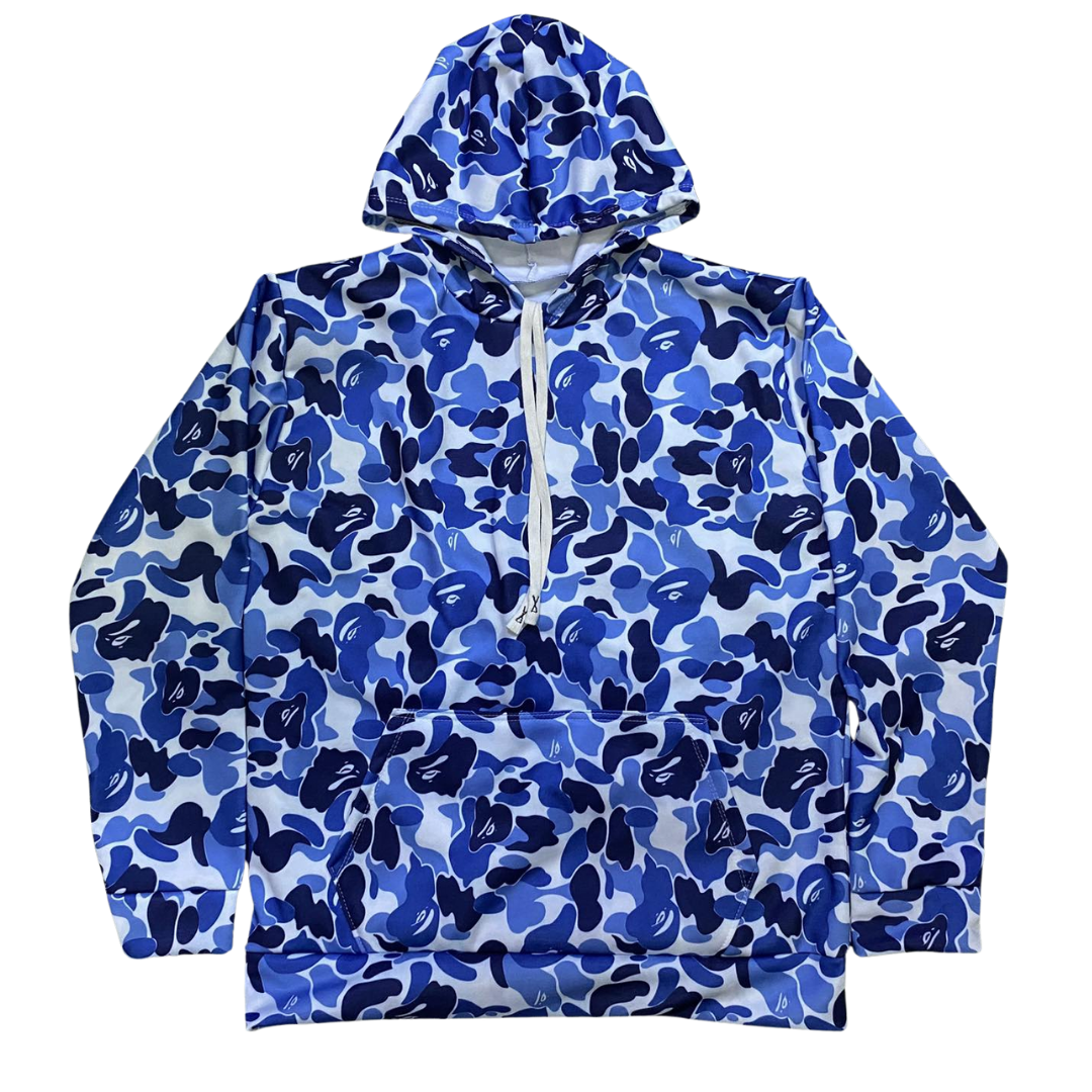 Blue Camo Hoodie