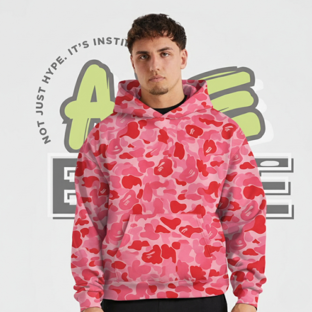 Pink Camo Hoodie