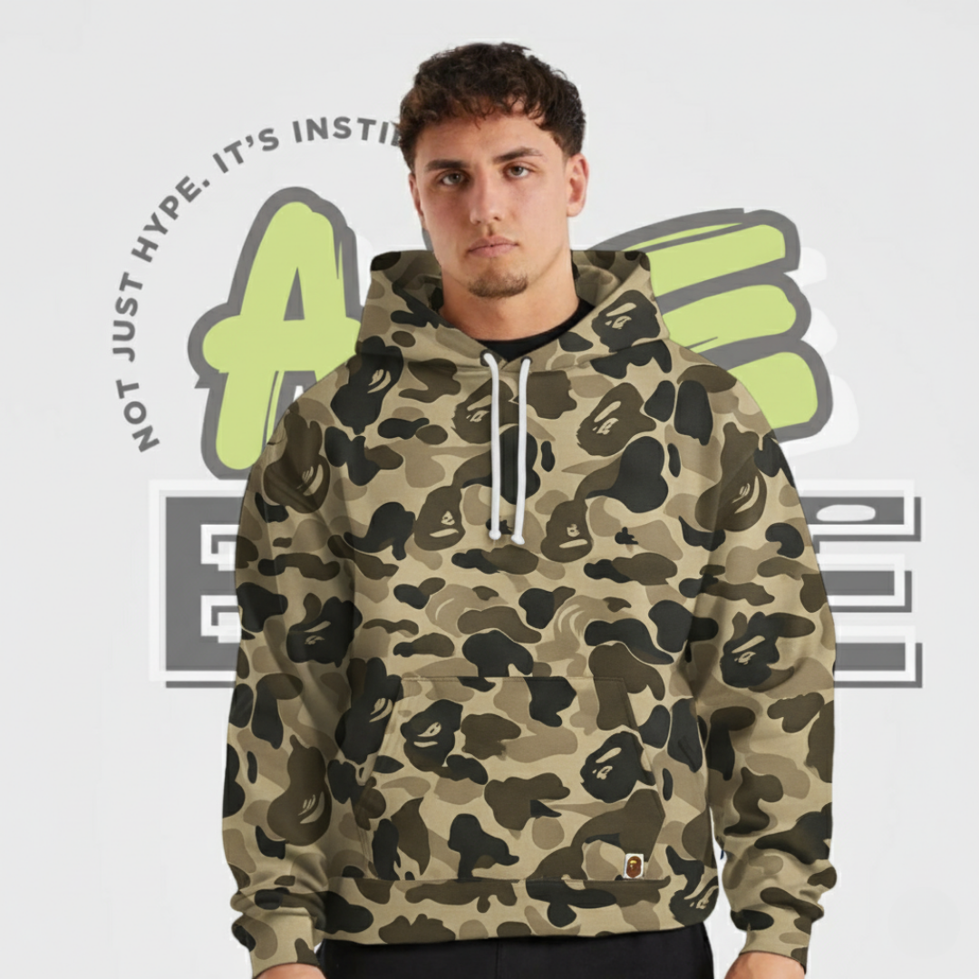 Khaki Camo Hoodie