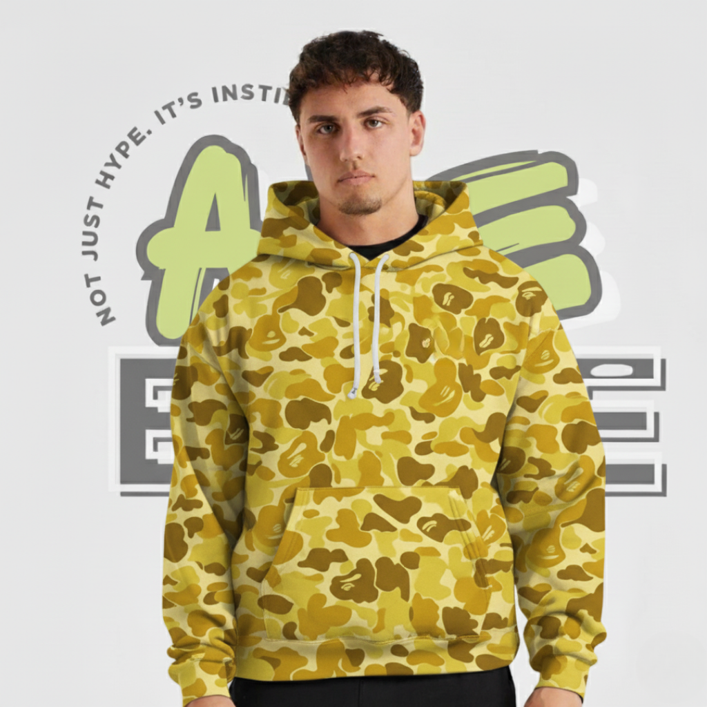 Yellow Camo Hoodie