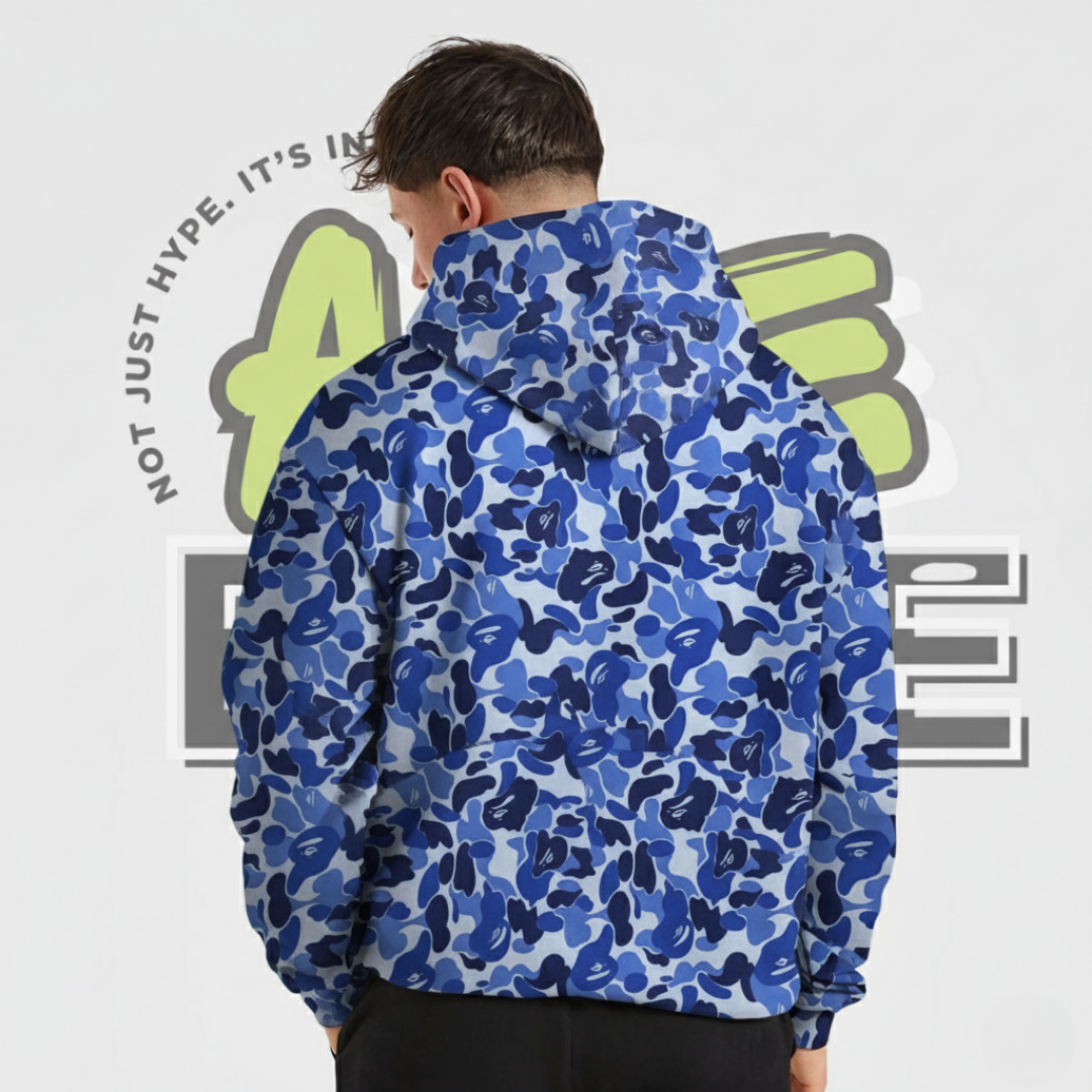 Blue Camo Hoodie