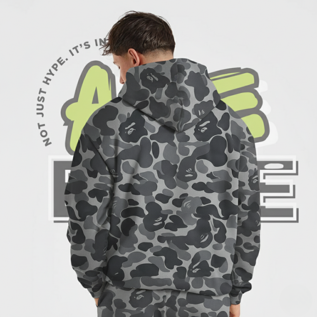 Gray Camo Hoodie