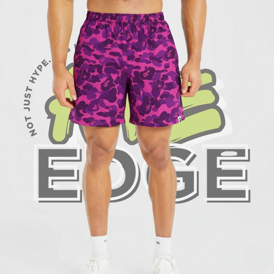 Violet Camo Short