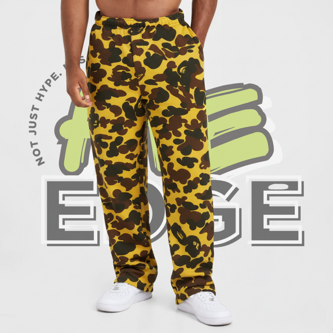 Yellow Black Camo Pants